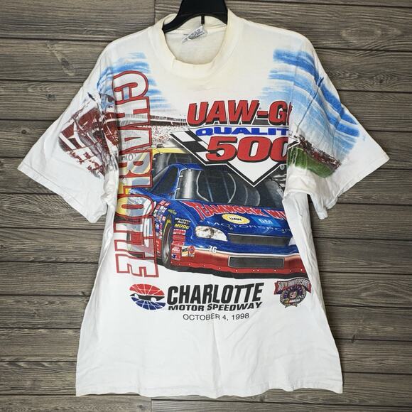 Vintage 1998 NASCAR Winston Cup Series Charlotte UAW-GM 500 Size XXL Chase Auth - Picture 1 of 12